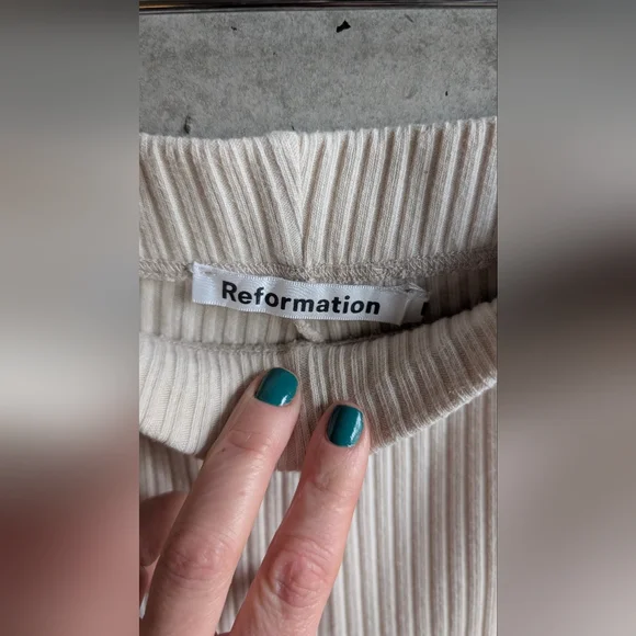 Reformation Whitney Ribbed Pants - Picture 5 of 6